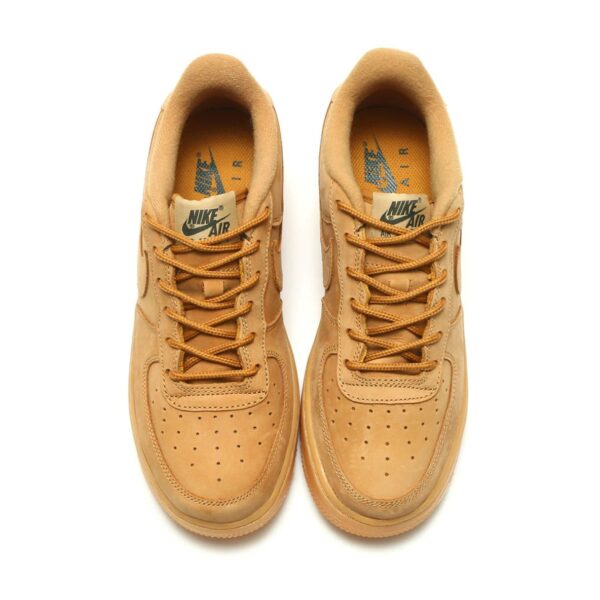 NIKE AIR FORCE 1 '07 WINTER PRM GS FLAX/FLAX-OUTDOOR GREEN-GUM YELLOW