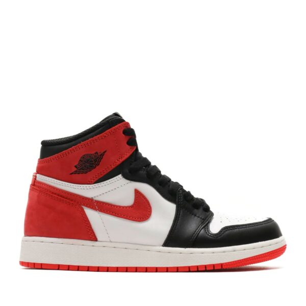 NIKE AIR JORDAN 1 RETRO HIGH OG BG SUMMIT WHITE/TRACK RED-BLACK