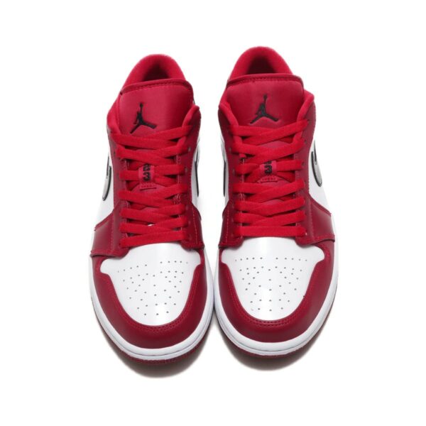 NIKE AIR JORDAN 1 LOW NOBLE RED/BLACK-WHITE