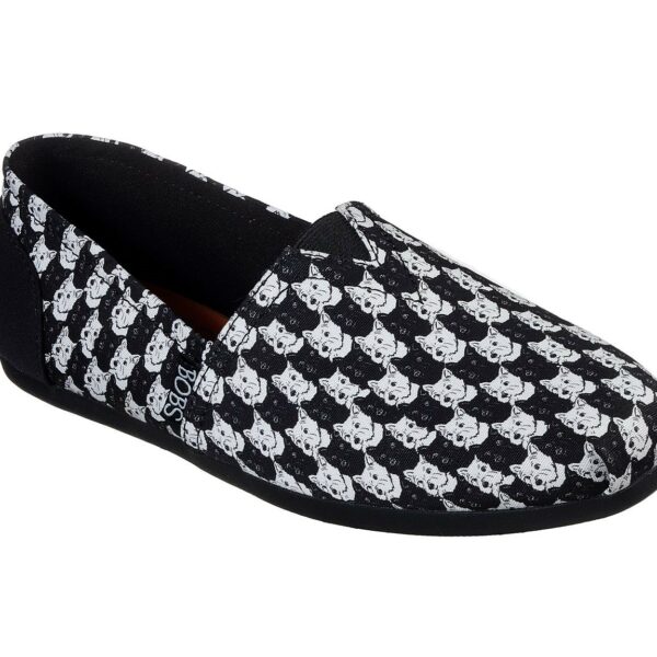 SKECHERS WOMEN BOBS PLUSH - WESTIE CHECK