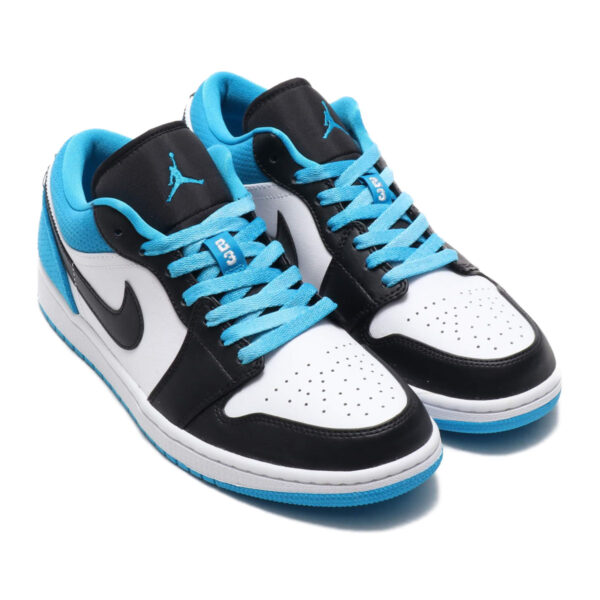 AIR JORDAN 1 LOW SE BLACK/BLACK-LASER BLUE-WHITE 20SU-S