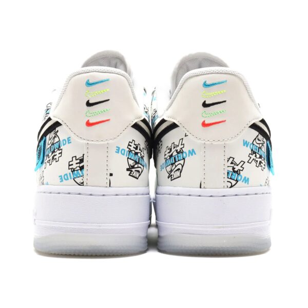 NIKE AIR FORCE 1 '07 LV8 WW WHITE/WHITE-VOLT-BLUE FURY