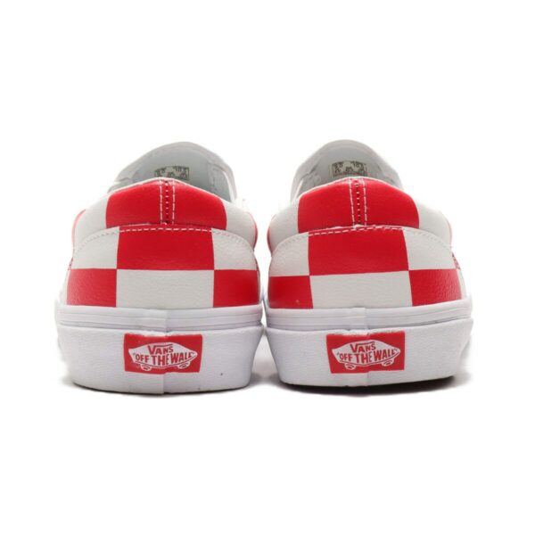 VANS CLASSIC SLIP ON CHECKER WHITE/RED