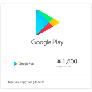 Google Play Gift Card 1500 YEN