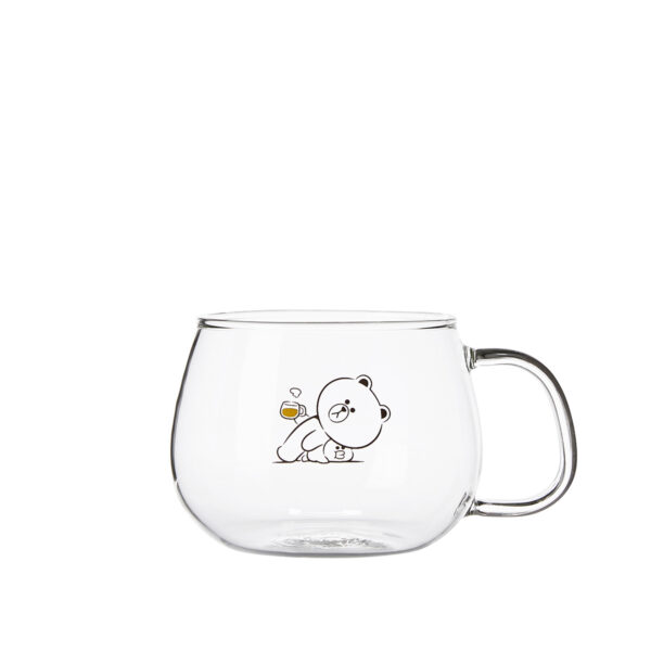 LINE FRIENDS Official Product Teapot Set Kinto [Japan only] Heat-resistant Glass Fashionable Character Brown Sally