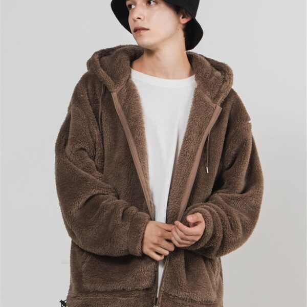 WEGO Shaggy Bore ZIP Parka (Brown Other)