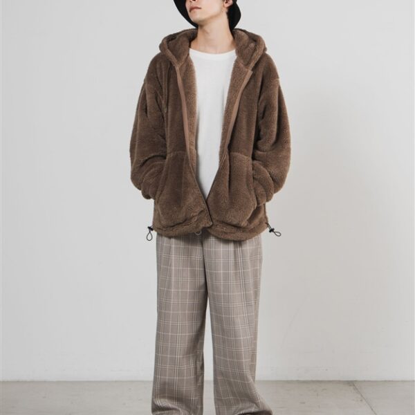 WEGO Shaggy Bore ZIP Parka (Brown Other)