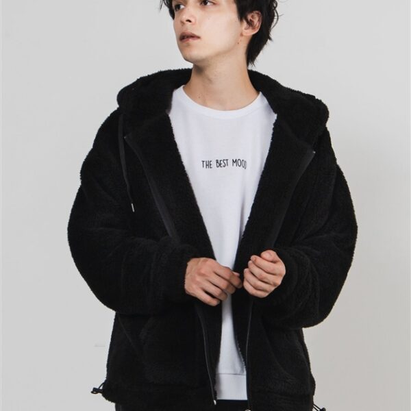 WEGO Shaggy Bore ZIP Parka (Black)