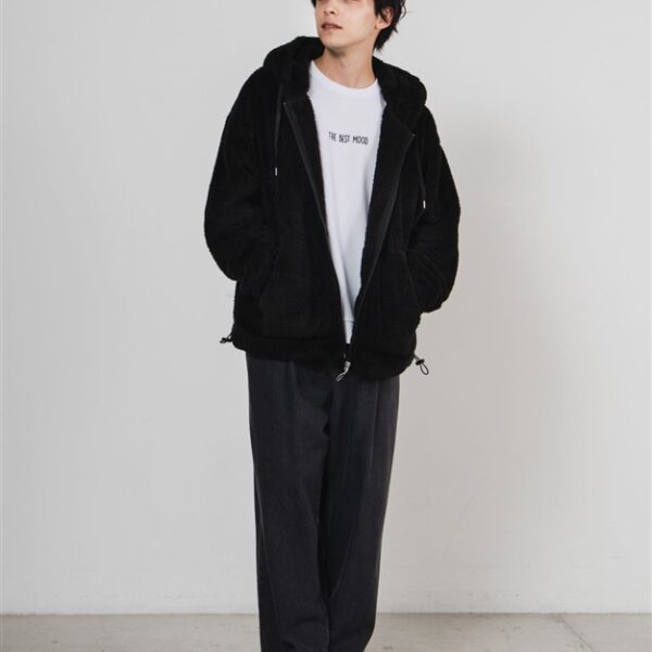 WEGO Shaggy Bore ZIP Parka (Black)