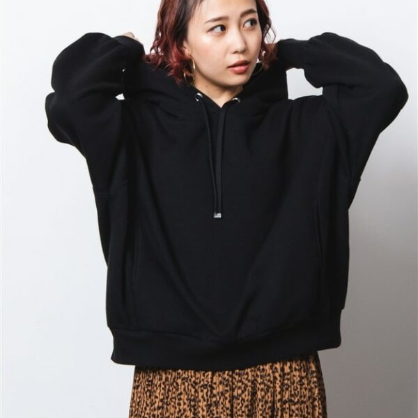 WEGO Wide Loose Parka (Black)