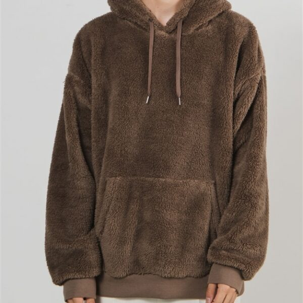 WEGO Shaggy Boa Pull Parka (Brown)