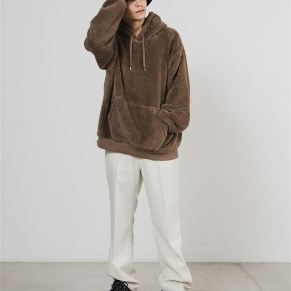 WEGO Shaggy Boa Pull Parka (Brown)