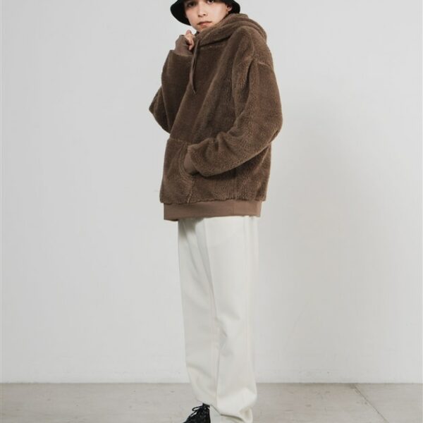 WEGO Shaggy Boa Pull Parka (Brown)