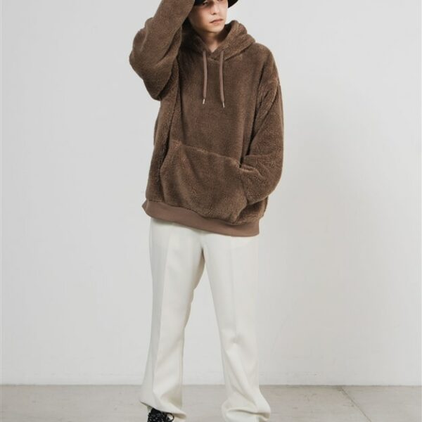 WEGO Shaggy Boa Pull Parka (Brown)