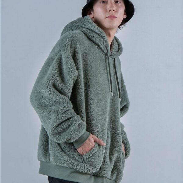 WEGO Shaggy Boa Pull Parka (Green)