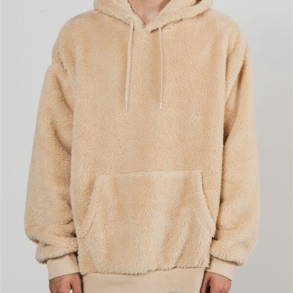 WEGO Shaggy Boa Pull Parka (Beige)