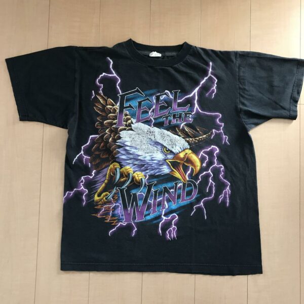 FEEL THE WIND 90's Vintage T-shirt Thunder