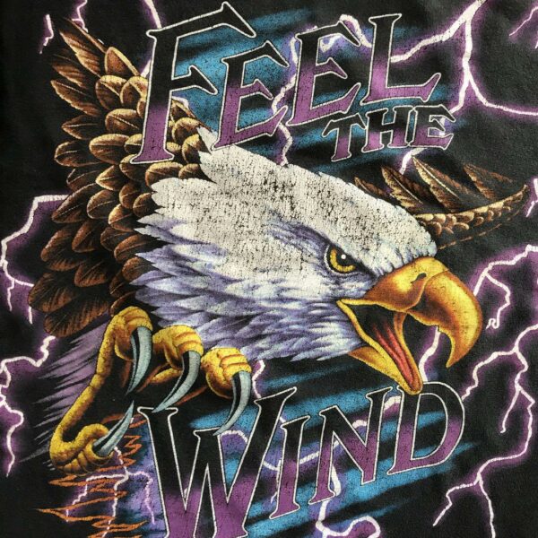 FEEL THE WIND 90's Vintage T-shirt Thunder