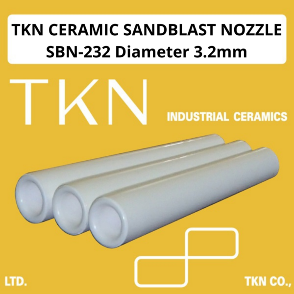 TKN Ceramic Sandblast Nozzle SBN-232 Hole Diameter 3.2mm 1 pcs