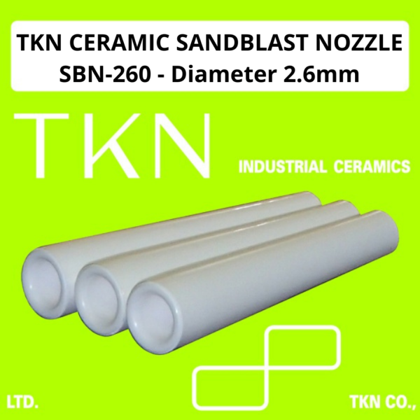 TKN Ceramic Sandblast Nozzle SBN-260 Diameter 2.6mm