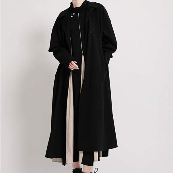 Morebokyo Women's Long Dress, Long Sleeve, Body Cover, Slimming, Inner Dress, Autumn, Winter