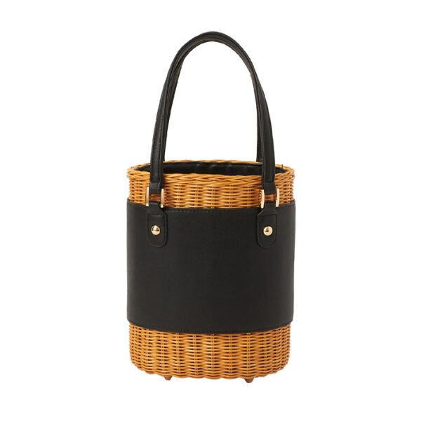 All Season OK ☆ 2WAY Rattan Bag with Fur