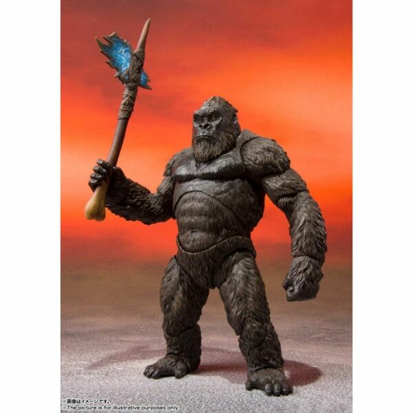 S.H. Monster Arts KONG From Godzilla, VS. KONG (2021), Approx. 5.7 inches (145 mm), PVC & ABS Pre-painted Action Figure