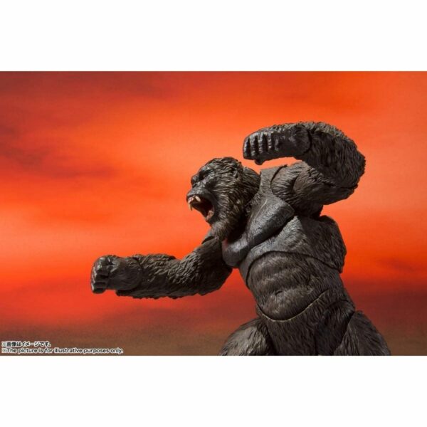 S.H. Monster Arts KONG From Godzilla, VS. KONG (2021), Approx. 5.7 inches (145 mm), PVC & ABS Pre-painted Action Figure