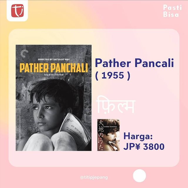 titip jepang rekomendasi film bollywood pather pancali