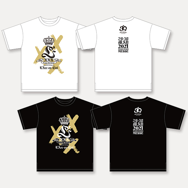 30th L'Arc en Ciel LOGO BIG T-shirt [FC Limited] (size Free) - TITIP JEPANG