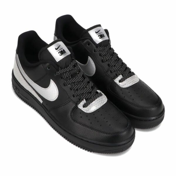 NIKE AIR FORCE 1 '07 LV8 3M BLACK/METALLIC SILVER-BLACK 20HO-I