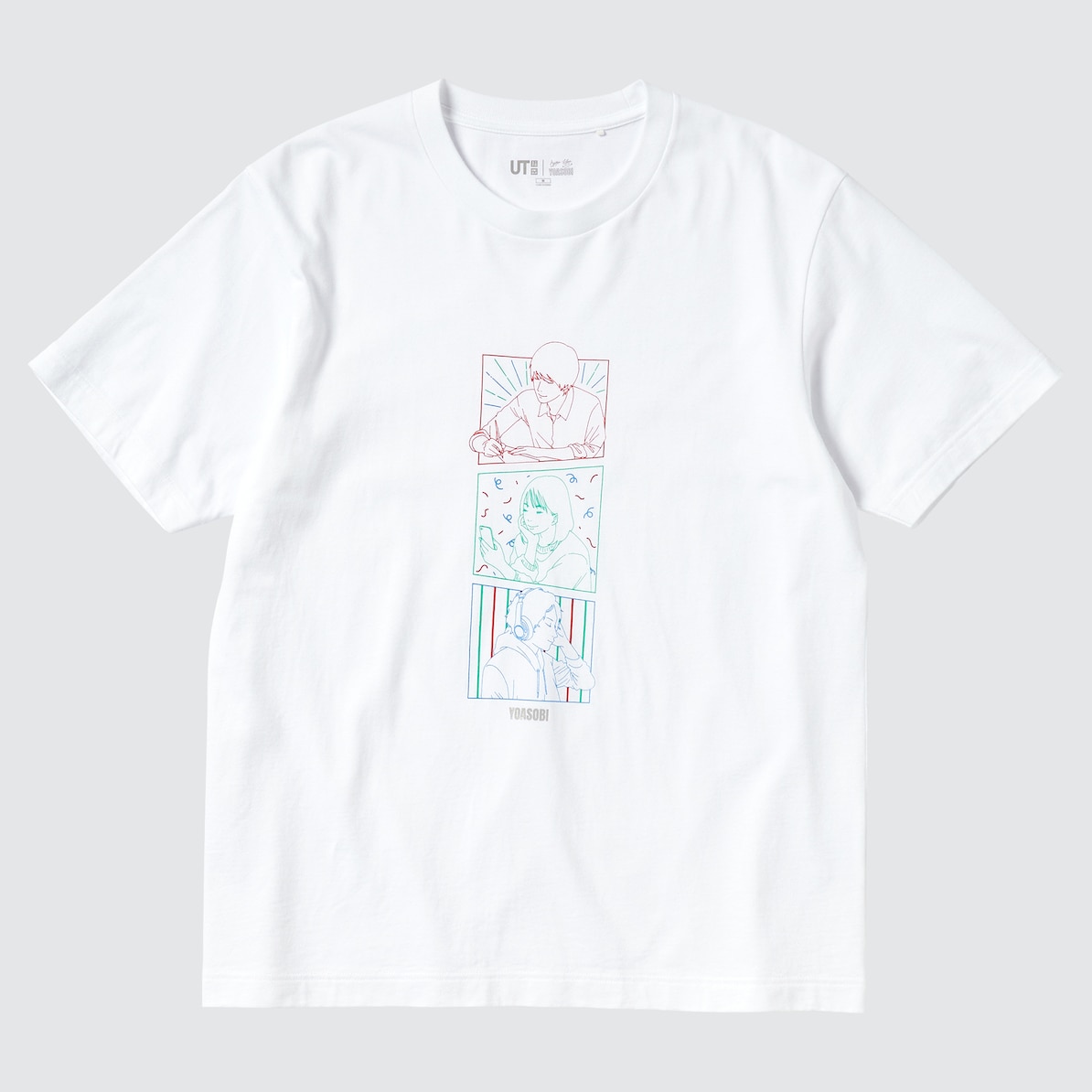 YOASOBI UT Graphic T-shirt Three primary colors (short sleeves, relaxed ...
