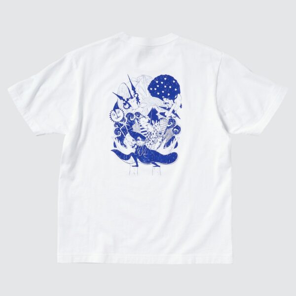 T-shirt YOASOBI X UNIQLO Ultramarine White