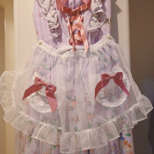 [New / Lolita] Fairy Tale Herbarium Pattern Apron JSK