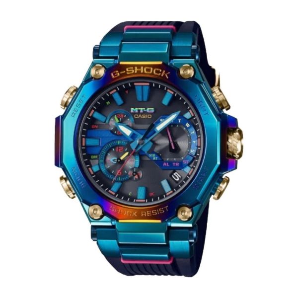 Titip jepang - Casio G-Shock Blue Phoenix MTG-B2000PH-2A --52mm in Stainless Steel