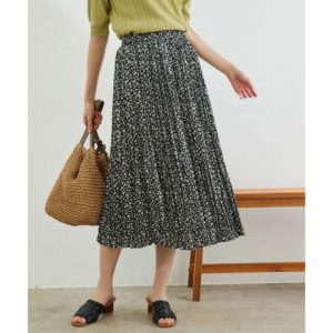 Titip Jepang - ROPE PICNIC Satin washer pleated skirt