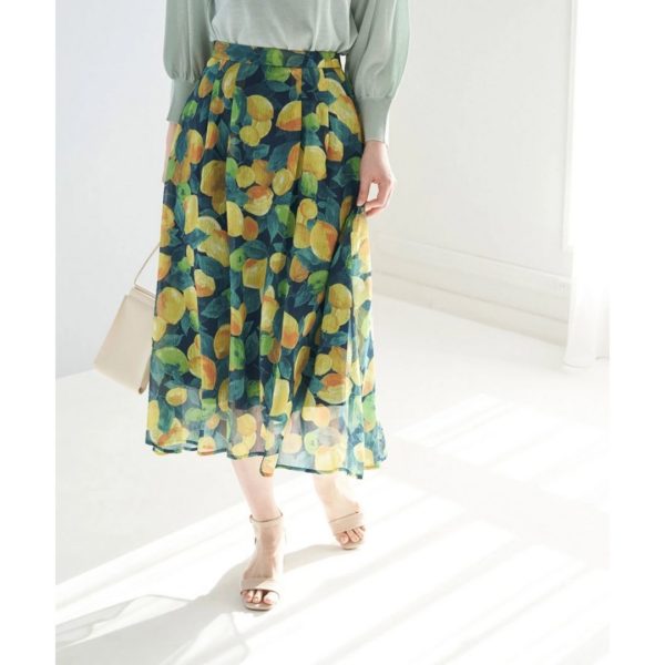 Titip Jepang - ROPE-PICNIC-Lemon-pattern-print-skirt