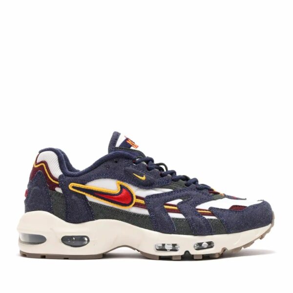 NIKE AIR MAX 96 II QS BLACKENED BLUE / GYM RED-LIGHT