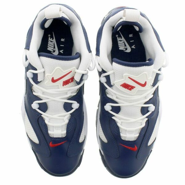 NIKE AIR BARRAGE LOW MIDNIGHT NAVY / WHITE / UNIVERSITY RED / METALLIC SILVER