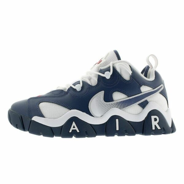 NIKE AIR BARRAGE LOW MIDNIGHT NAVY / WHITE / UNIVERSITY RED / METALLIC SILVER