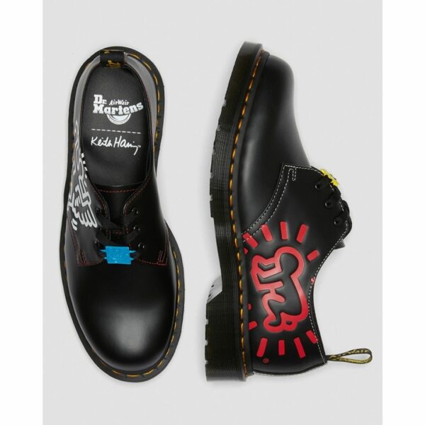 1461 KEITH HARING 3 hole shoes black