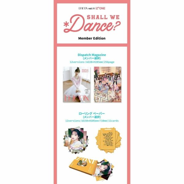 Sakura Miyazaki D-icon Vol. 11 IZ*ONE Shall we dance? (Member Individual Edition) (Photobook 256P + Rolling Paper + Keyring + 5 Photo Cards)