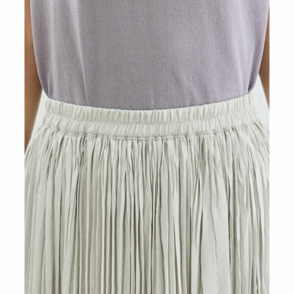 ROPÉ PICNIC Satin washer pleated skirt Gray System