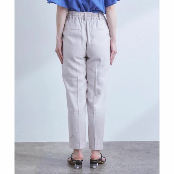 ViS [Collaboration with Reina Hoshi] Linen-like easy pants Blue