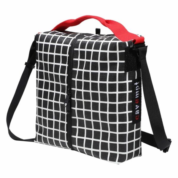 C.E CAVEMPT GRID SHOULDER BAG / BLACK