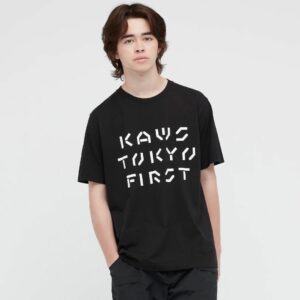 KAWS UNIQLO Graphic T-shirt BLACK