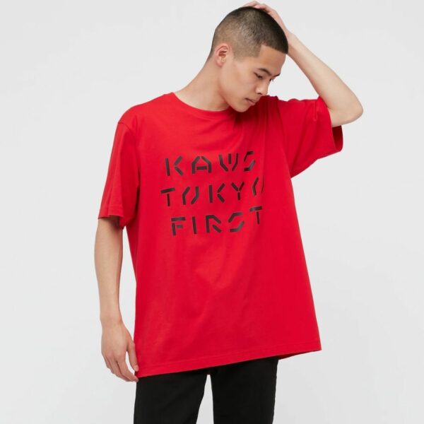 KAWS UNIQLO Graphic T-shirt RED