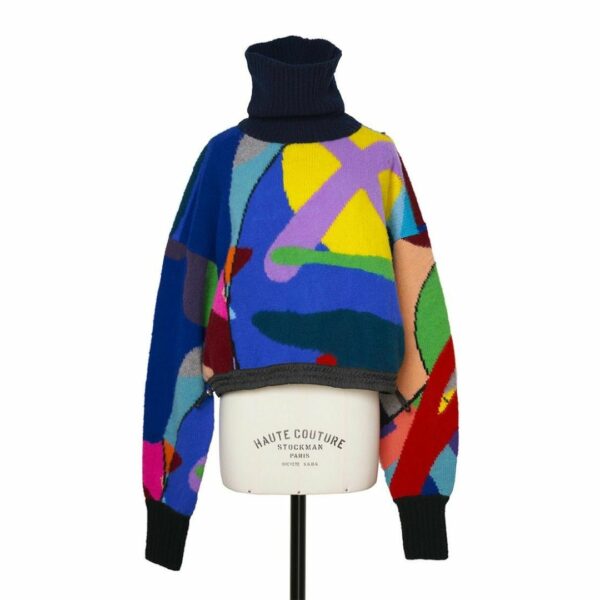 sacai x KAWS / Jacquard Knit Pullover