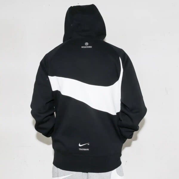 NIKE AS M NSW SWOOSH TCH FLC PO HD BLACK / WHITE / WHITE 21FA-I