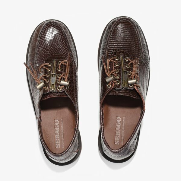 ENGINEERED GARMENTS X SEBAGO EG X SEBAGO ZIPPERDECK: DK.BROWN COMBO